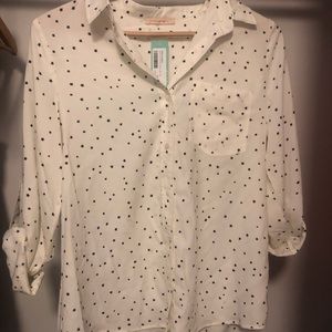 Button Down Skies Are Blue Top